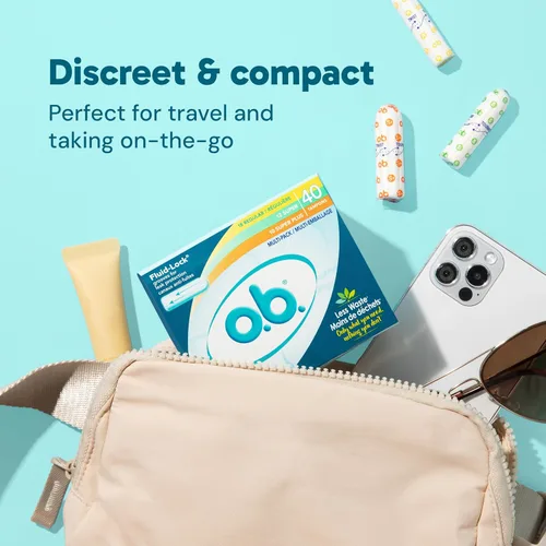 Vista 11 de o.b. Tampones Multipack Tampón sin aplicador, sin perfume Tampones regular/Super/Super Plus, 40