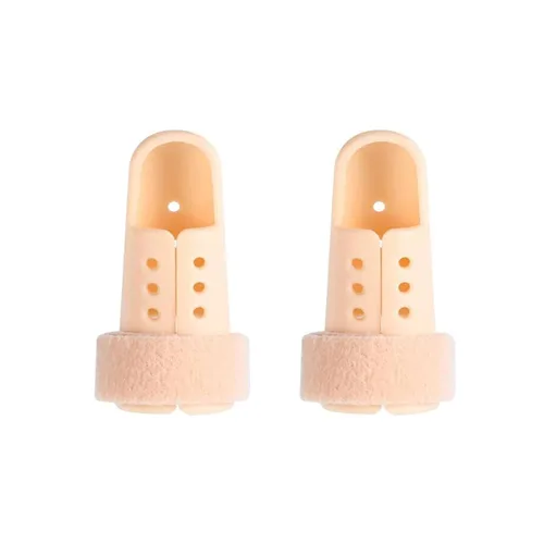 Vista 8 de SooGree 2 piezas de férula de dedo mazo soporte de dedo férula de dedo soporte protector de plástico para inmovilizador de dedos ajustable