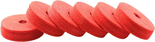 Vista 2 de Platillos de lana Felt TAODAN 12PCS 1.417x0.394 in fieltro de platillo de lana roja, accesorios de repuesto de platillos