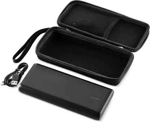 Vista 3 de caseling Funda rígida – 7.1 x 3.2 pulgadas 1.1 pulgadas se adapta a Anker PowerCore 26800 cargador portátil – Soporte de protección EVA