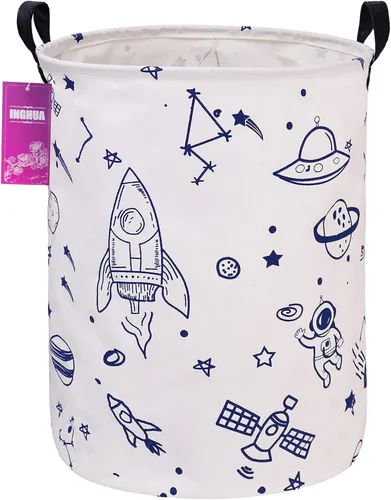 Vista 15 de Cesta de lavandería grande de tela de lona ligera, cesta de almacenamiento para juguetes, ropa sucia plegable, impermeable, para dormitorios