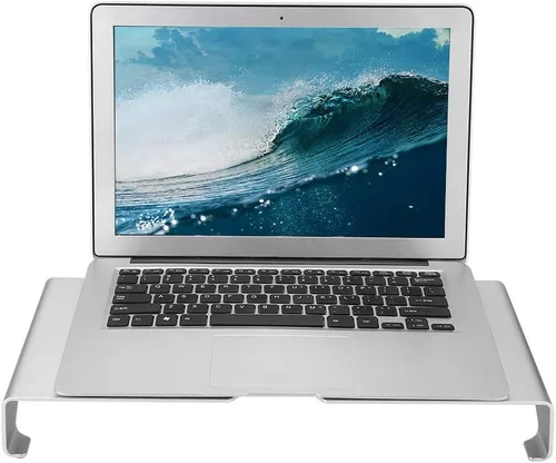 Vista 7 de SUNGOOYUE Aluminum Alloy Monitor Riser Laptop Desk Stand Silver for Home Office Use