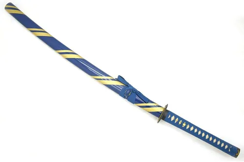 Vista 2 de Snake Eye Tactical Espada Katana clásica hecha a mano con soporte de madera. (986)