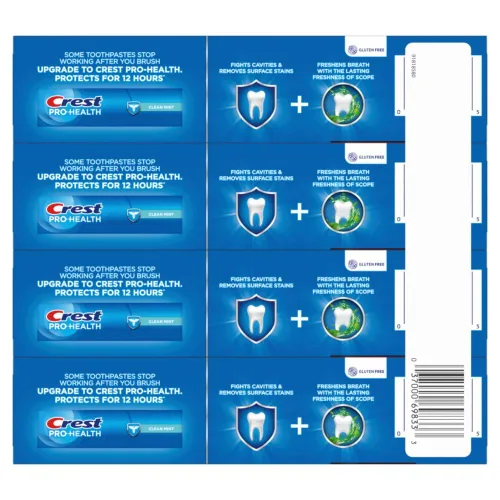 Vista 8 de Crema dental Crest Whitening Plus Scope, pasta de dientes Complete Active Fresh + blanqueamiento, 5.5 oz, pasta de dientes para dientes sensibles