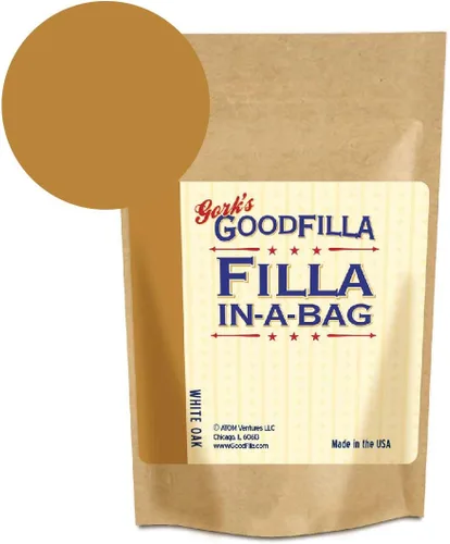 Vista 28 de GoodFIlla Blanco, 12 onzas, polvo de relleno de madera y granos, teñible, pintable, lijable, versátil Cero desperdicio