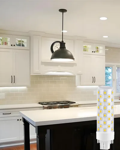 Vista 6 de GX24Q Bombillas LED, 4000 K blanco neutro, base de 4 pines CFL de repuesto para bombilla fluorescente compacta de 13 W, 18 W, 26 W en ventilador