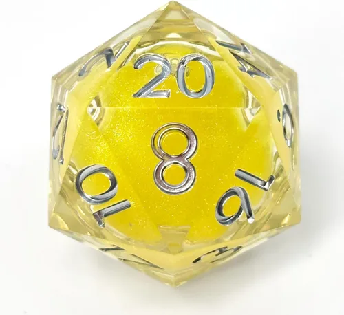 Vista 10 de Sage's Portal Souls Liquid Core D20 Chonky - Dados DND de resina de borde afilado de 1.299 in para Dungeons and Dragons RPG de mesa TTRPG