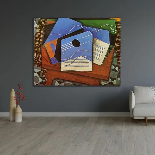 Vista 2 de ArtDirect Guitar on a table 1915 Unframed Art Print Giclee Poster by Gris, Juan - Ready for Framing with Customization Sizes 10x8, 14x11, 20x16