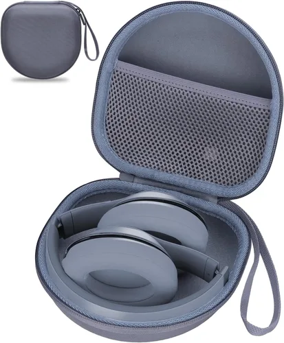 Vista 20 de Funda para auriculares compatible con auriculares BERIBES/TOZO/KVIDIO/Beats/Soundcore Anker con cancelación de ruido sobre la oreja, negro