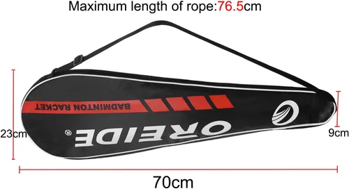 Vista 6 de MioCloth 2 fundas para raquetas de bádminton, unisex, impermeables, a prueba de polvo, con correa ajustable para el hombro, bolsa de almacenamiento