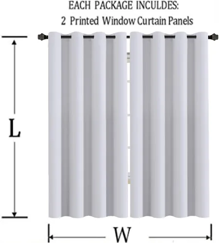 Vista 4 de Cortinas opacas personalizadas Arizona Juego de 2 paneles de cortinas opacas con aislamiento térmico para oscurecer la habitación, añade nombre