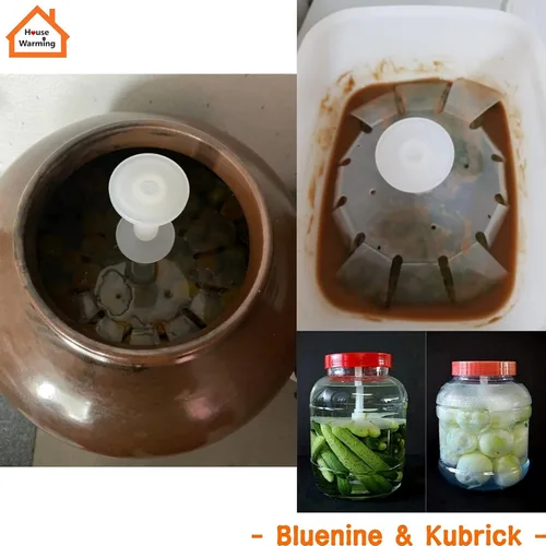 Vista 8 de Balwoo - Placa de prensa - Principio de peso de fermentación, útil para muchos alimentos en escabeche para cubo, lotes de barro, necesitan boca