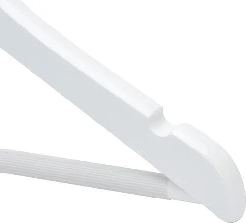 Vista 8 de Quality Hangers Paquete de 20 perchas para niños de 14 pulgadas, perchas de madera para jóvenes preadolescentes con hombro curvo, gancho cromado