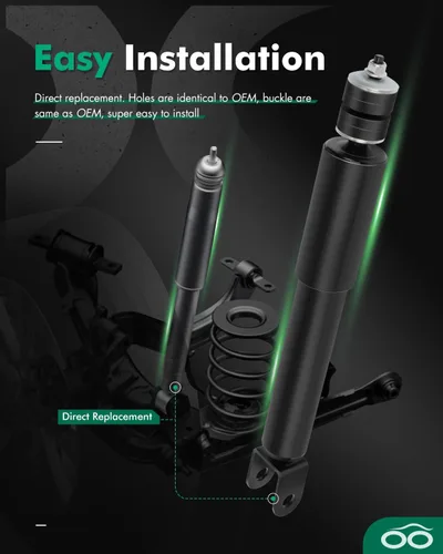 Vista 4 de Amortiguadores, SCITOO Amortiguadores de gas delanteros y traseros para 2000 2001 2002 2003 2004 para Nissan Frontier, 2000 2001 2002 2003 2004