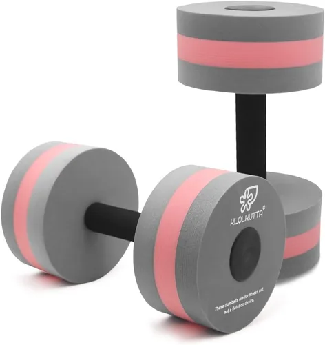 Vista 7 de Mancuernas acuáticas, 2 unidades, de espuma para ejercicio aeróbico en agua, mancuernas de resistencia para piscina, barras de mano para ejercicios
