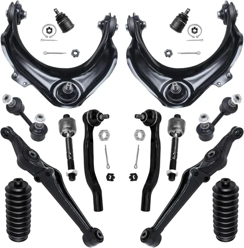 Vista 38 de Detroit Axle - Kit de suspensión RWD Front End de 16 piezas para Chrysler 300 Dodge Charger Challenger 11-14, 6 brazos de control, 4 barras