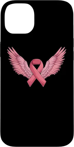 Vista 15 de Pink Ribbon Wings Breast Cancer Awareness Case for iPhone 16