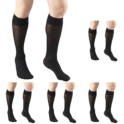 Vista 14 de Truform 1763, medias de compresión, finas, hasta la rodilla, 8–15 mmhg., 1763BG-M, M, Beige, 1, 1
