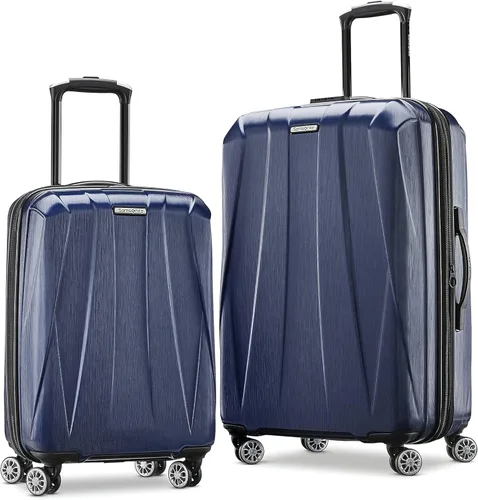 Vista 14 de Samsonite Centric 2 Set de maletas rígidas expandibles con ruedas giratorias dobles, Azul Caribe, Juego de 2 piezas (equipaje de mano/grande)