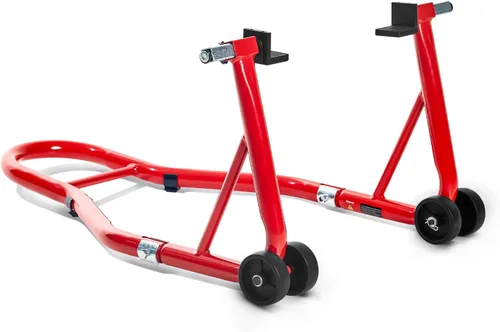 Vista 13 de Donext - Soporte para rueda delantera y trasera de motocicleta (850 lb), soporte de elevación de brazo oscilante, color negro, U+L