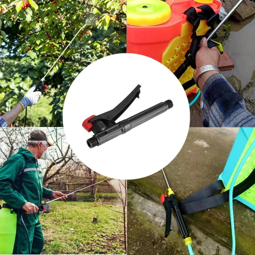 Vista 5 de 2 pulverizadores de presión de acción de salpicaduras, mango de rociador de jardín, repuesto para pistola de gatillo, piezas de mango para jardín