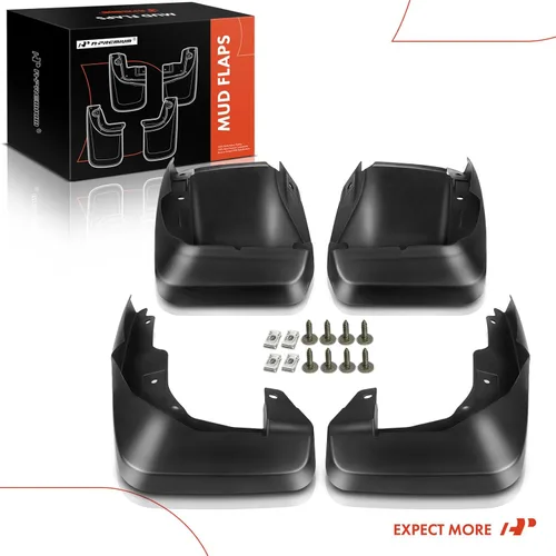 Vista 8 de A-Premium Juego de 4 guardabarros con accesorios de hardware compatibles con Honda CR-V 2007-2011, 2.4L, utilidad deportiva, delantera y trasera