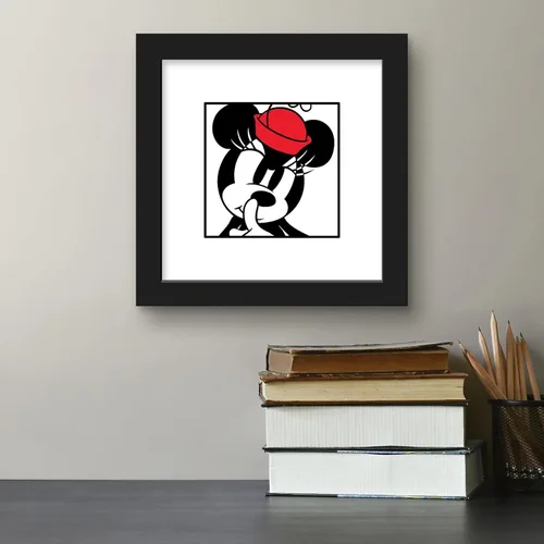 Vista 5 de Trends International Gallery Pops Disney Mickey Mouse - Minnie Expressions - Póster de pared secreto, 12 x 12 pulgadas, versión enmarcada en negro