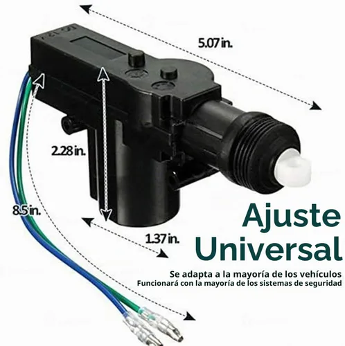 Vista 5 de Zone Tech, Paquete de 2 actuadores de cierre de puerta de alta potencia - Actuador de cierre de puerta de alta potencia resistente, duradero