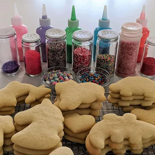 Vista 5 de Hedume Paquete de 30 botellas de plástico de 4 onzas con tapa de punta roja y medición, sin BPA, sin látex, grado alimenticio, buenas