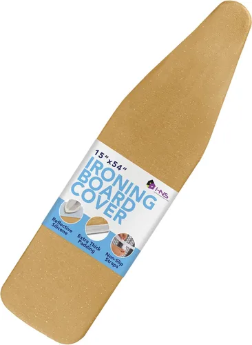 Vista 10 de HOLDN' STORAGE Funda para Tabla de Planchar - Recubierta de Silicona, Resistente a Quemaduras, Acolchado de 15 x 54 Pulgadas con Correas de Gancho