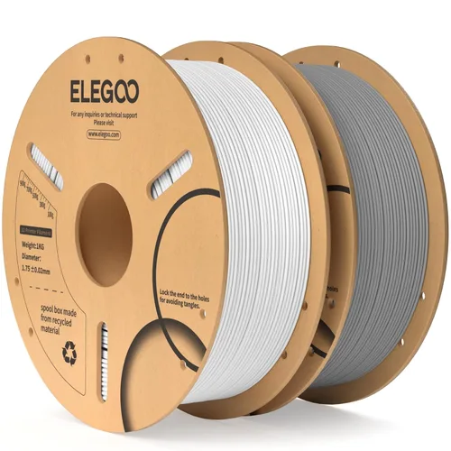 Vista 40 de ELEGOO Filamento PLA 1.75mm Rojo 1KG, Filamento para Impresora 3D con Precisión Dimensional +/- 0.02mm, Carrete de Cartón de 1kg (2.2lbs) Filamento