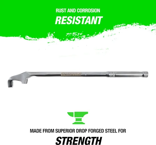 Vista 2 de OEMTOOLS 22656 Herramienta Extensora de Llave, Aumenta el Torque en Espacios Reducidos, Extensión Universal de Llave para Pernos Oxidados, Llaves