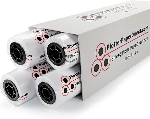 Vista 7 de Plotter Paper Direct (18 libras, translúcido 2 rollos, núcleo de 2 pulgadas 24 pulgadas x 150 pies) para impresión CAD en impresoras de chorro