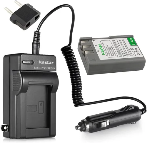 Kastar ENEL9 Batería + Cargador Compatible Nikon EN-EL9 EL9a EN-EL9e Batería, Nikon MH-23 Cargador Nikon D40 D40x D60 D-60 D5000 D3000 DSLR Cámaras