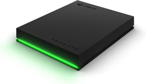Seagate - Game Drive para Xbox, disco duro externo portátil de 4 TB, HDD, USB 3.2 Gen 1, color negro con barra LED verde incorporada, certificada