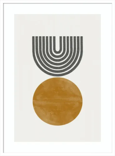 Vista 9 de Amanti Art Framed Wall Art Print 21x17 Retro Move by THE MIUUS STUDIO, Abstract Wall Art, Mid Century Modern Decor, Small Poster Painting Artwork