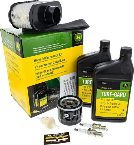 John Deere LG265 Kit de servicio de mantenimiento para el hogar S240 X300 X500 X350 X570 Z445 Z665 Cortacéspedes Tractores