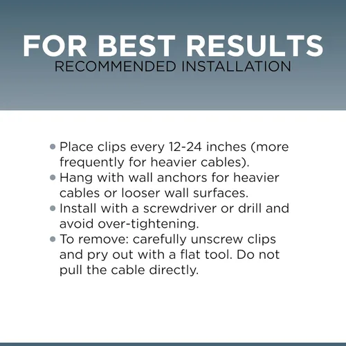 Vista 8 de THE CIMPLE CO Clips dobles para cables, 10 unidades, gestión de cables para interiores y exteriores, clips de alambre de 1/2 pulgada para cable