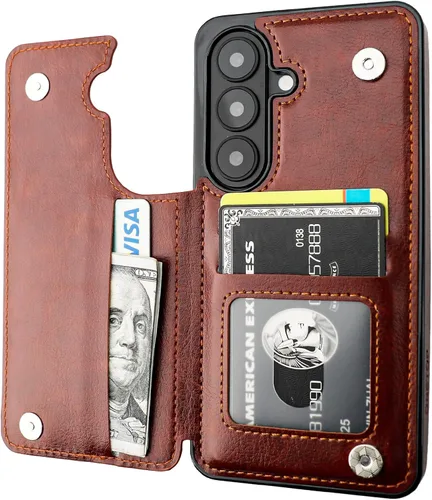 Vista 58 de ONETOP Funda tipo cartera para Samsung Galaxy S22 con tarjetero, color Negro