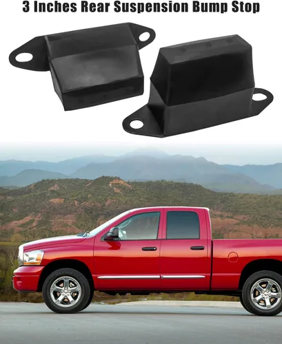 Vista 2 de Tope de suspensión trasera de 3 pulgadas con kits de elevación para Ram 1500 2500 3500 1997-2002 Jeep Cherokee XJ 1987-2001, 2 piezas de parachoques