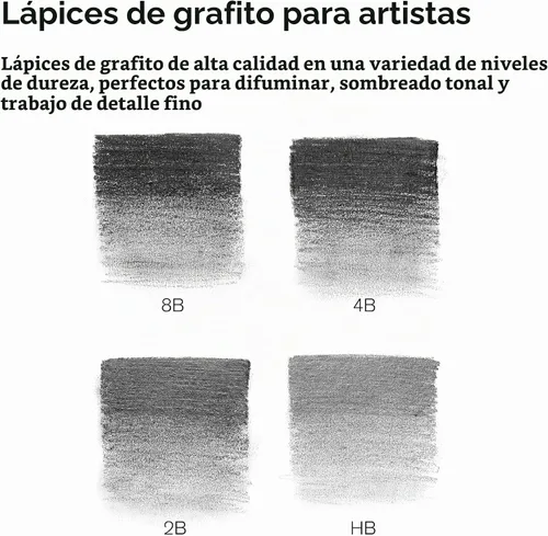 Vista 3 de Winsor & Newton Studio Collection - Lápices de grafito, juego de 5