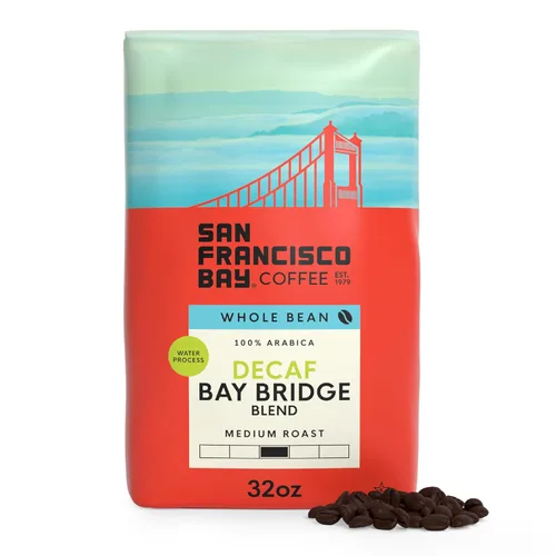 Vista 10 de Café San Francisco Bay de grano entero – Mezcla Bay Bridge (bolsa de 2 libras), tostado medio
