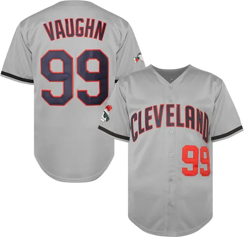 Ricky Vaughn 99 - Camiseta de béisbol de la película para hombre, estilo hip hop, ropa de los años 90, camiseta cosida para fanáticos de los