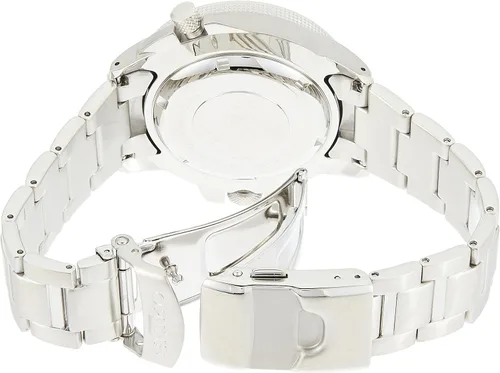 Vista 2 de Seiko SKZ211K1 Five Sports - Reloj automático de acero inoxidable para hombre, Blanco, Reloj analógico, reloj automático