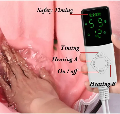 Vista 3 de OLOTU Heated Throw Blanket Intelligent Electric Blanket Soft Fleece Electric Throw with 9 Heating Levels & 1-12 Hours Auto-Off Heated Blanket