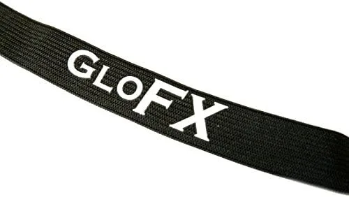 Vista 6 de GloFX Gafas acolchadas negras Accesorios para festivales Rave EDM Tintado con efecto de difracción de arco iris o efecto de corazón o tintado