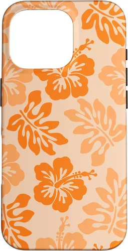 Vista 20 de Orange Hibiscus Y2K Tropical Floral Hawaiian Flowers Pattern Case for iPhone 17
