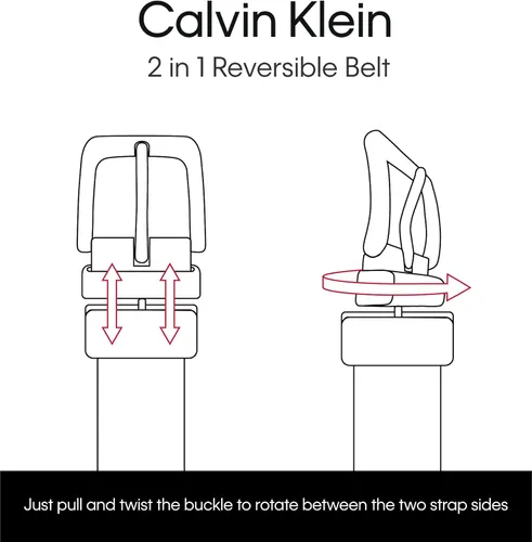 Vista 6 de Calvin Klein mens 2-in-1 Reversible Belt Versatile Style for Work & Weekend