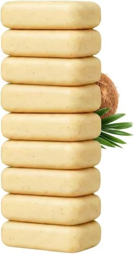 Vista 13 de KELEBS Barra de champú blanqueadora para perros con carbón Champú blanco para perros con ingredientes naturales para pieles sensibles 3 barras