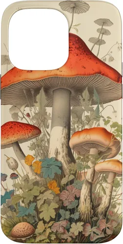 Vista 21 de Vintage Mushroom Case for iPhone 17